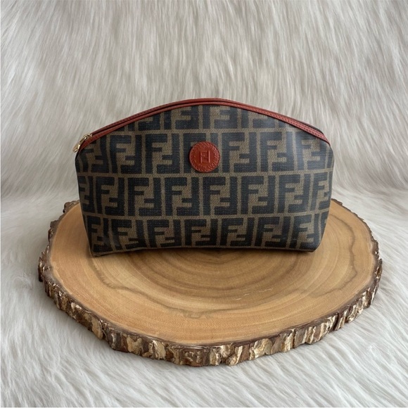 Fendi Handbags - Fendi vintage large cosmetic clutch pouch bag